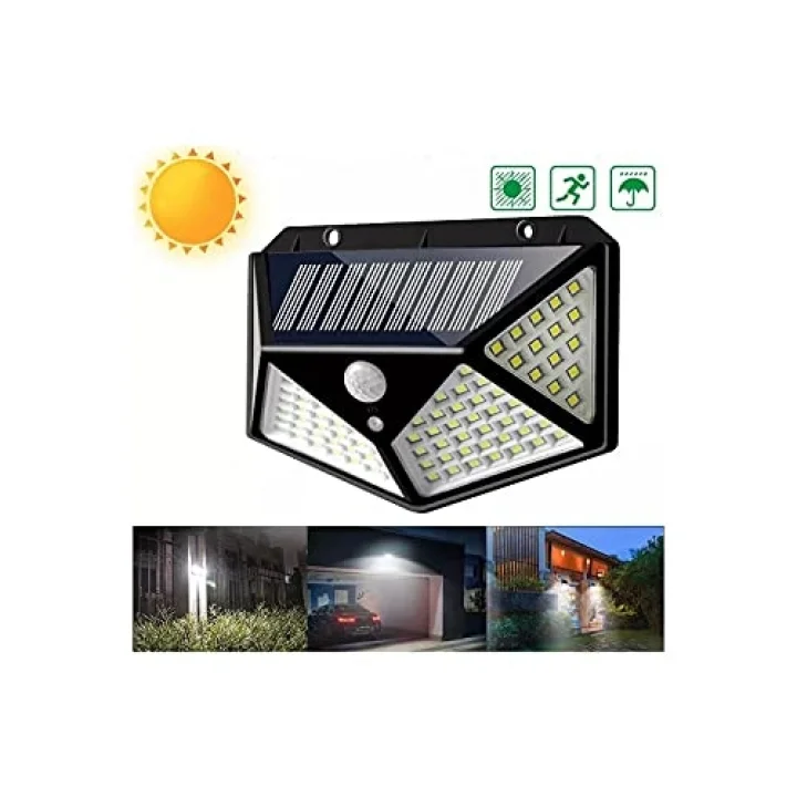 Zauss 4 Adet Solar Güneş Enerjili Hareket Sensörlü 4 Taraflı Bahçe Garaj Ev Aydınlatma Lambası