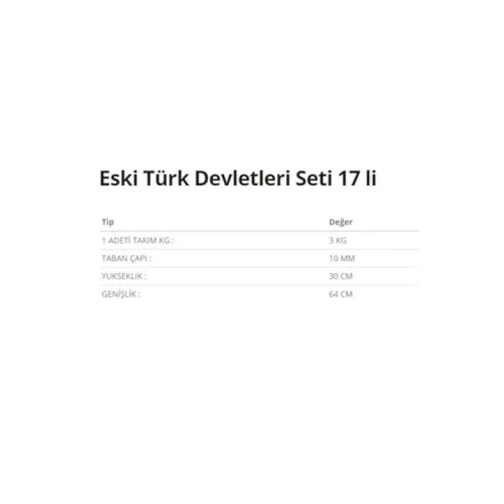 ZC Bayrak Eski Türk Devletleri Bayrak Seti 17 Adet