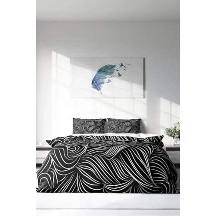 Zebra Stripes Modern Çift Kişilik Nevresim Takımı, monohome3909