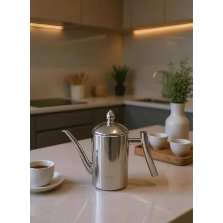 Zed - Çok Amaçlı Çelik Demlik Yağlık Yağdanlık 500ml
