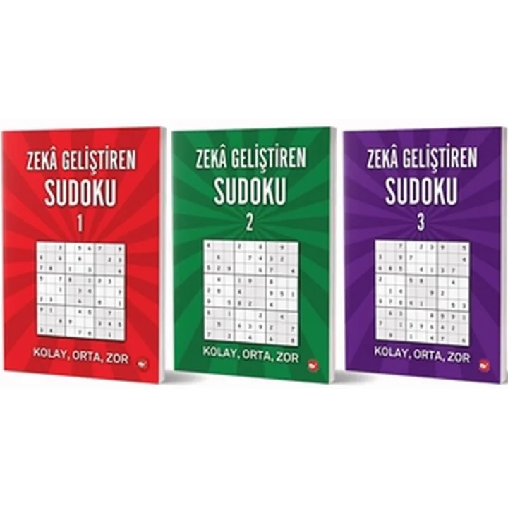 Zeka Geliştiren Sudoku Seti (3 Kitap Takım)