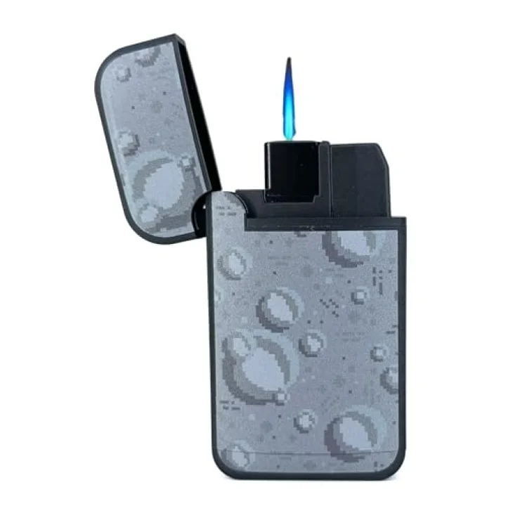Zengaz Cool Tasarım Jet Alev Çakmak - Water Drops 8Bits