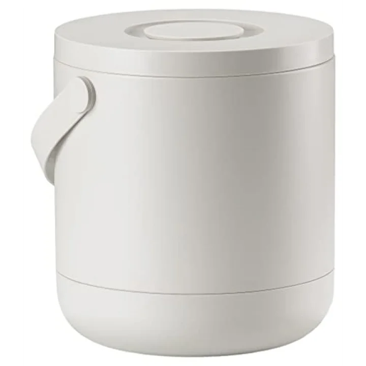 Zone Circular Çöp Kovası, Çap: 31,5 x 31 cm - 15 Litre, Sıcak Gri
