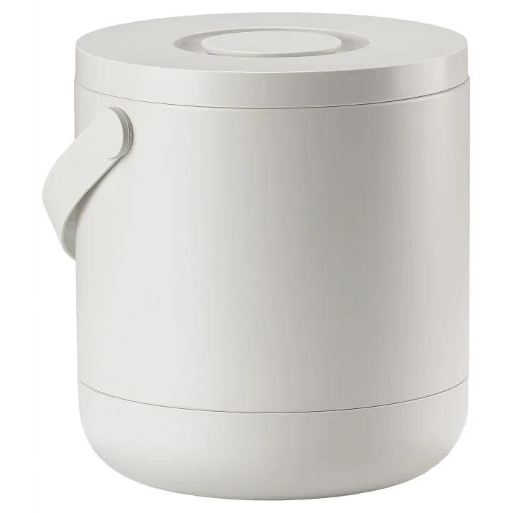 Zone Circular Çöp Kovası, Çap: 31,5 x 31 cm - 15 Litre, Sıcak Gri