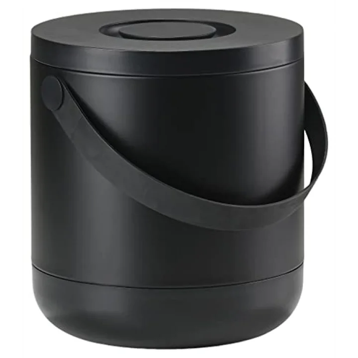 Zone Circular Çöp Kovası, Çap: 31,5 x 31 cm - 15 Litre, Siyah