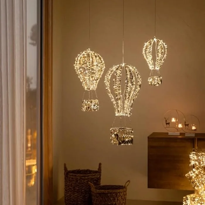 Asu Led Işıklı Balon Dekor 78 cm Altın