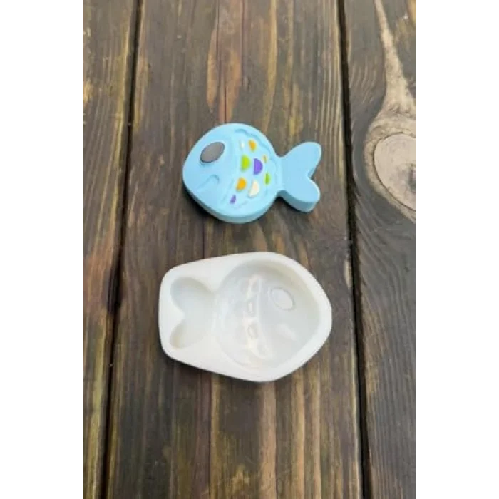 Balık Tekli Mum Kalıbı (Silikon)