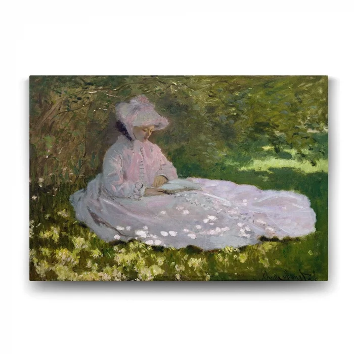 Claude Monet - Springtime Tablosu - 125x80cm