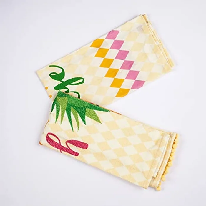 Crystal Mutfak Havlusu 2Li Pineapple