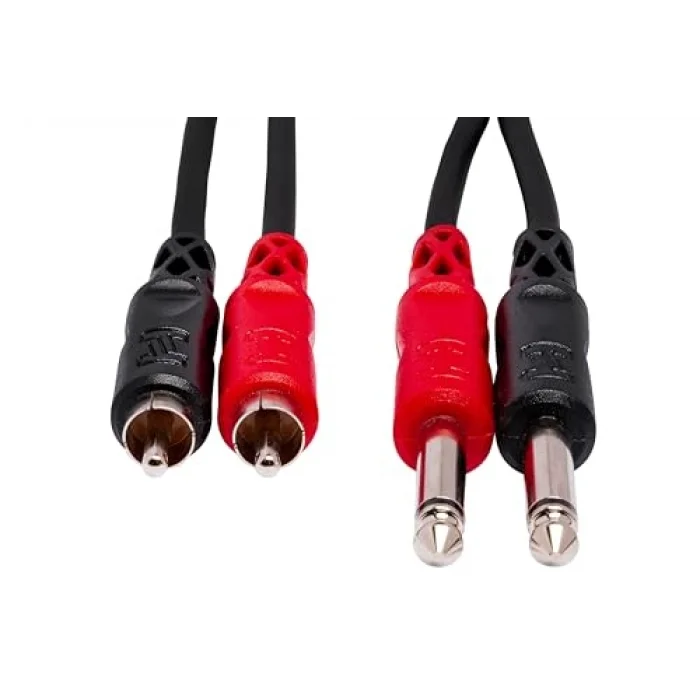Dual 1/4 inç TS (M) - RCA (M) Balanssız Kablo 2 m (CPR-202)