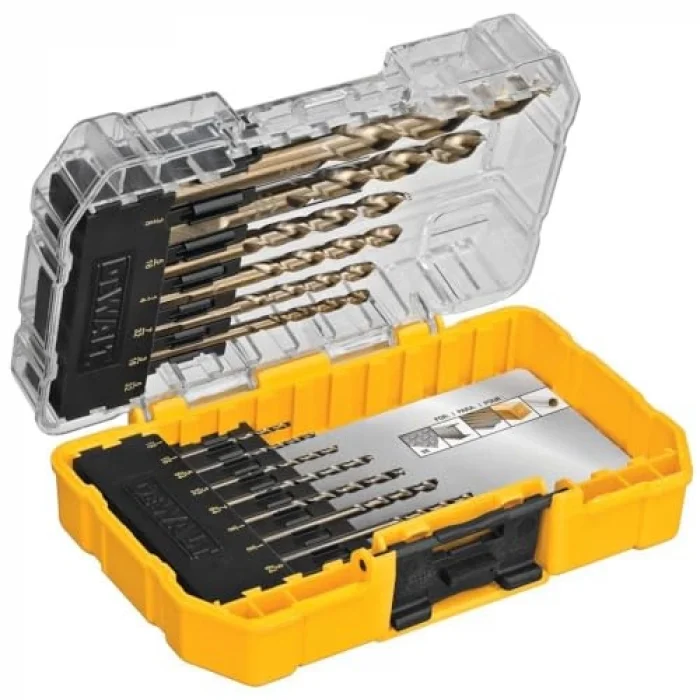 dwa1240 Pilot Point Industrie-Cobalt-Bohrer Bit Set (14 Stück)