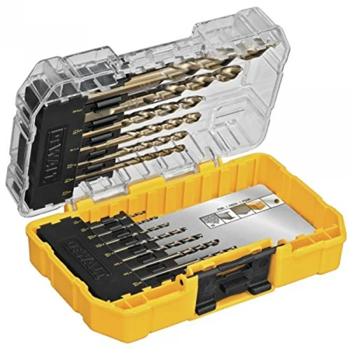 dwa1240 Pilot Point Industrie-Cobalt-Bohrer Bit Set (14 Stück)