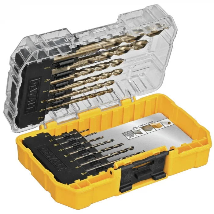 dwa1240 Pilot Point Industrie-Cobalt-Bohrer Bit Set (14 Stück)