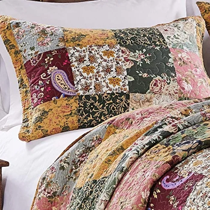Greenland Home Antique Chic Authentic Patchwork Cotton yorgan seti