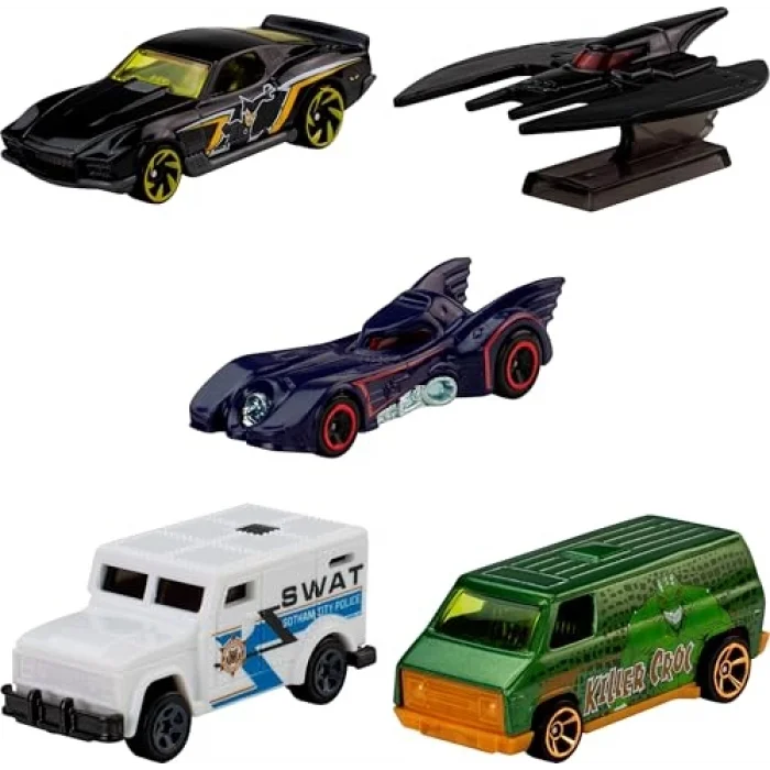 Hot Wheels 5li Batman Araba Seti JLN10