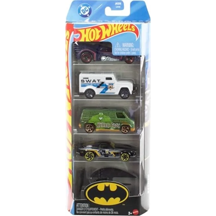 Hot Wheels 5li Batman Araba Seti JLN10
