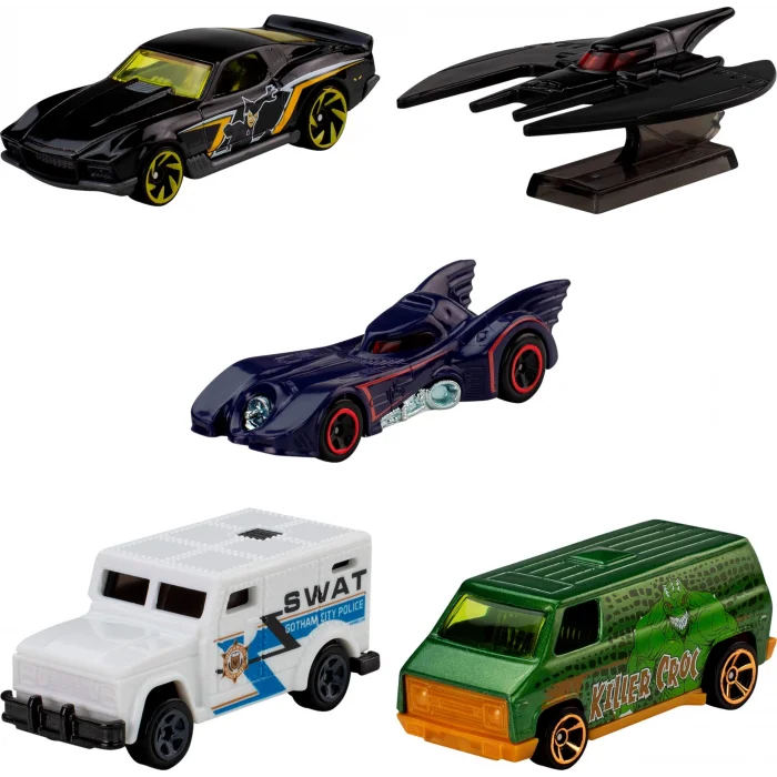 Hot Wheels 5li Batman Araba Seti JLN10