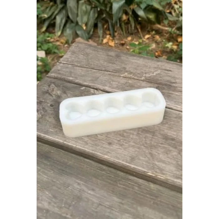 Kalp Şerit Silikon Mum Kalıbı