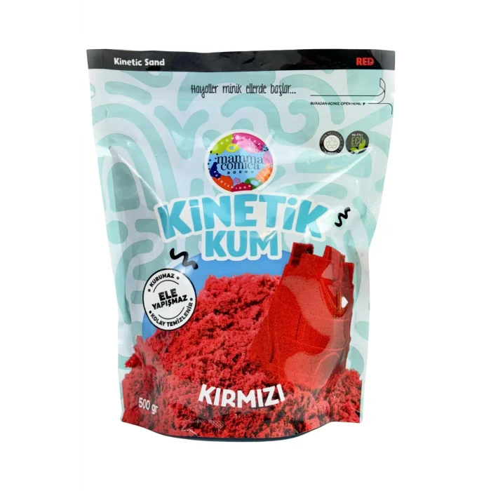 Kırmızı Kinetik Kum - 500 gr