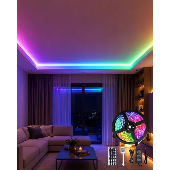 Mey İthalat® 5 METRE 3 ŞERİTLİ LED