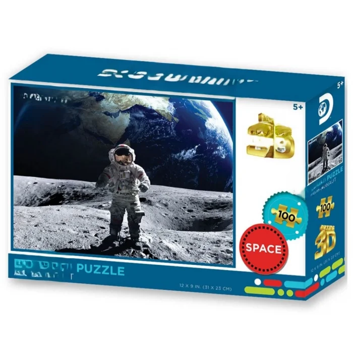 Mey İthalat® Ayda Astronot Puzzle 100 Parça