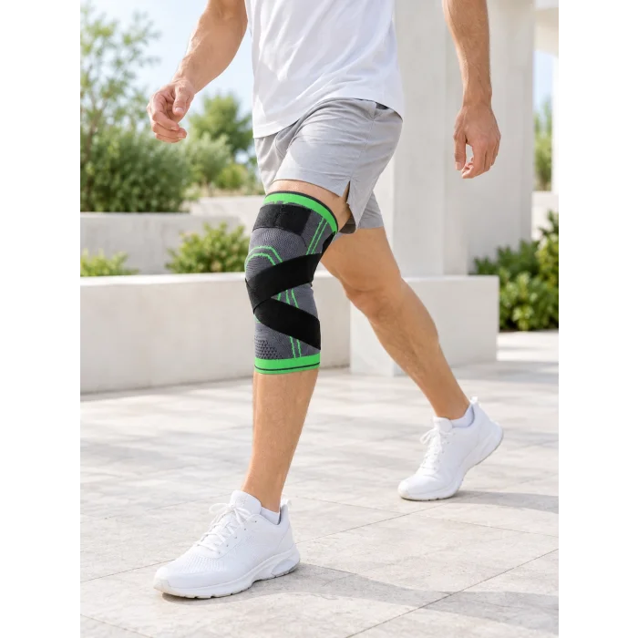 Mey İthalat® ÇAPRAZ BANDAJLI ÖRME DİZLİK