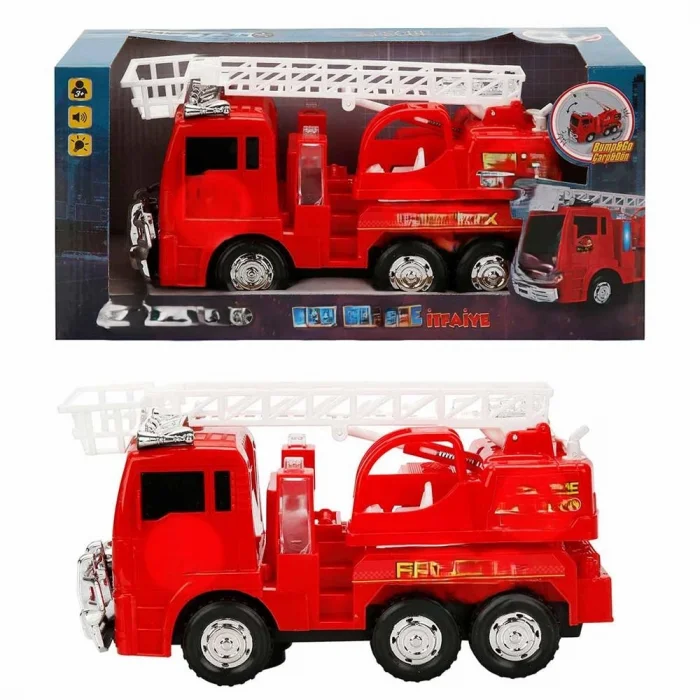 Mey İthalat® Çarp Dön Sesli ve Işıklı İtfaiye Aracı