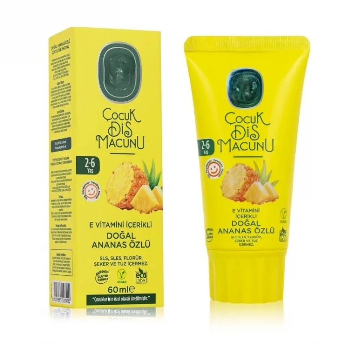 Mey İthalat® Çocuk Diş Macunu 60 ml Ananas
