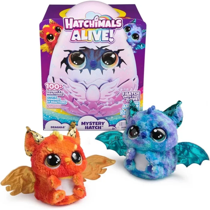 Mey İthalat® Hatchimals Peluş Simli Draggle