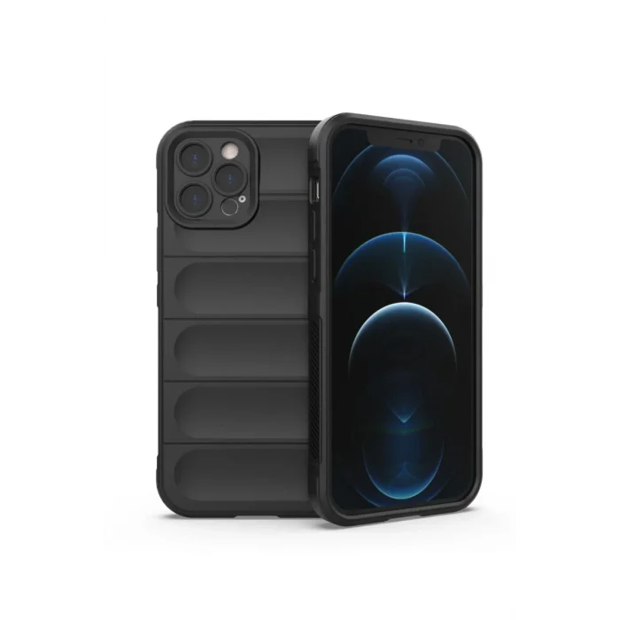 Mey İthalat®   iPhone 12 Pro Kılıf Optimum Silikon - Siyah