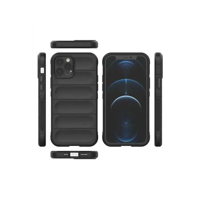 Mey İthalat®   iPhone 12 Pro Kılıf Optimum Silikon - Siyah