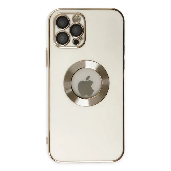 Mey İthalat®   iPhone 12 Pro Kılıf Store Silikon - Beyaz