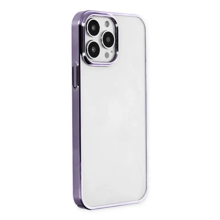 Mey İthalat®   iPhone 13 Pro Max Kılıf Element Silikon - Mor