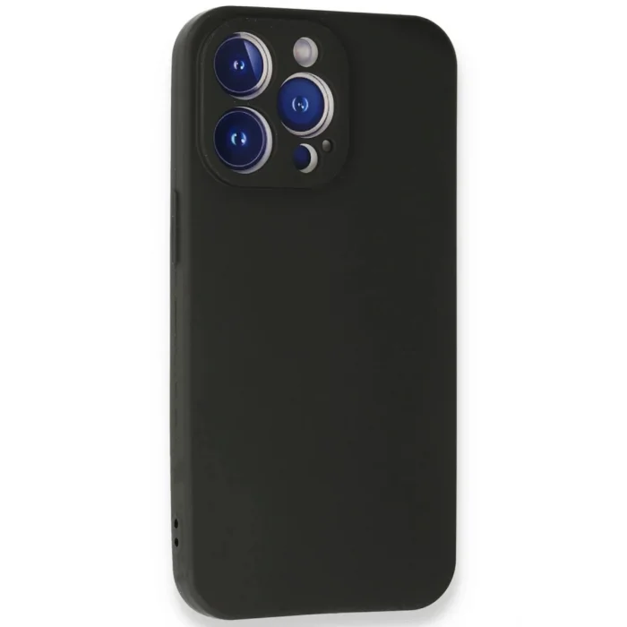 Mey İthalat®   iPhone 13 Pro Max Kılıf First Silikon - Siyah