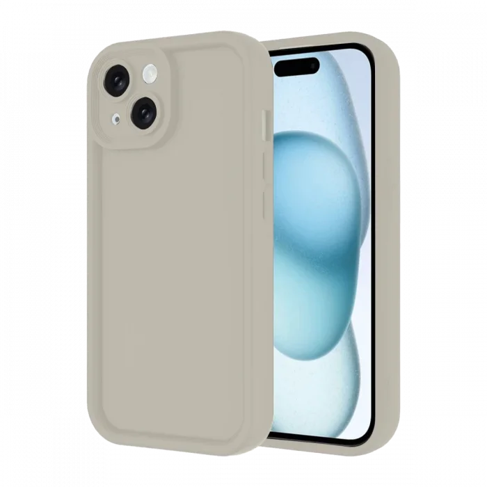 Mey İthalat®   iPhone 14 Kılıf Viera Silikon - Krem