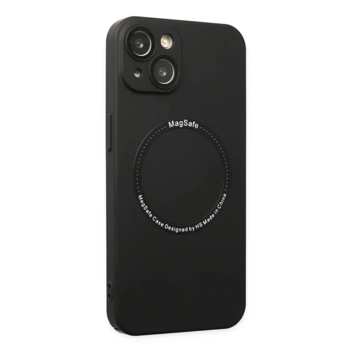 Mey İthalat®   iPhone 14 Plus Kılıf Jack Magneticsafe Lens Silikon - Siyah