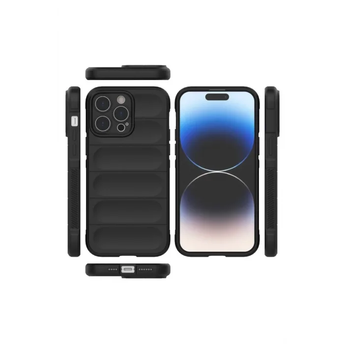 Mey İthalat®   iPhone 14 Pro Kılıf Optimum Silikon - Siyah