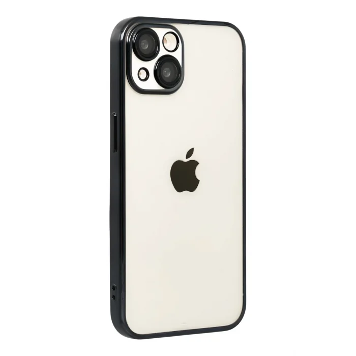 Mey İthalat®   iPhone 15  Lensli Silikon - Siyah