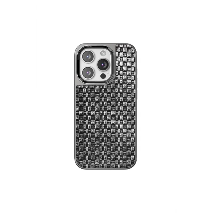 Mey İthalat®   iPhone 15 Pro Max Brand Kapak - Gümüş