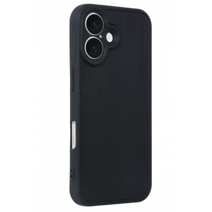 Mey İthalat®   iPhone 16 Kılıf Aras Deri Kapak - Siyah
