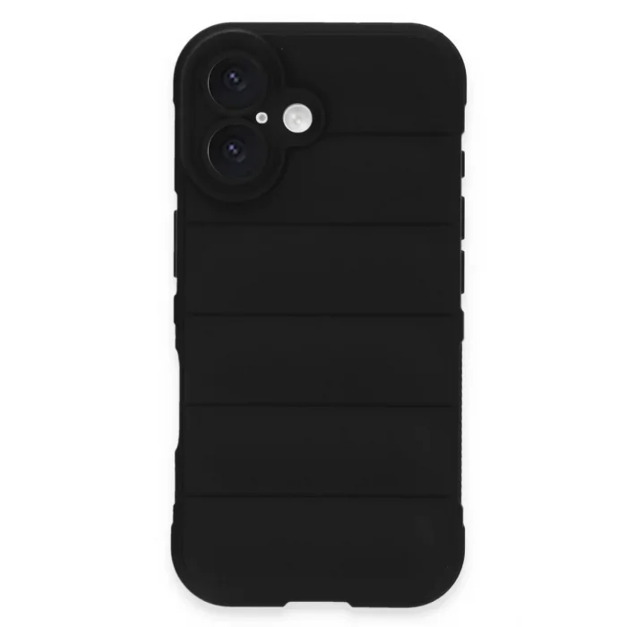 Mey İthalat®   iPhone 16 Kılıf Optimum Silikon - Siyah
