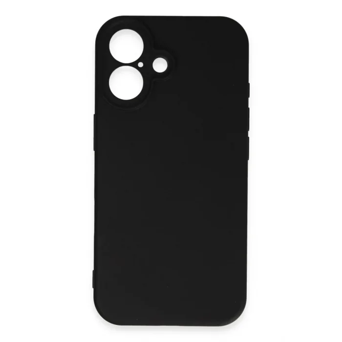 Mey İthalat®   iPhone 16 Plus Kılıf First Silikon - Siyah