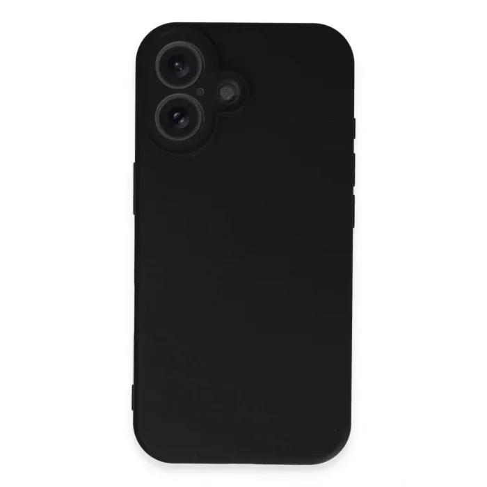 Mey İthalat®   iPhone 16 Plus Kılıf First Silikon - Siyah