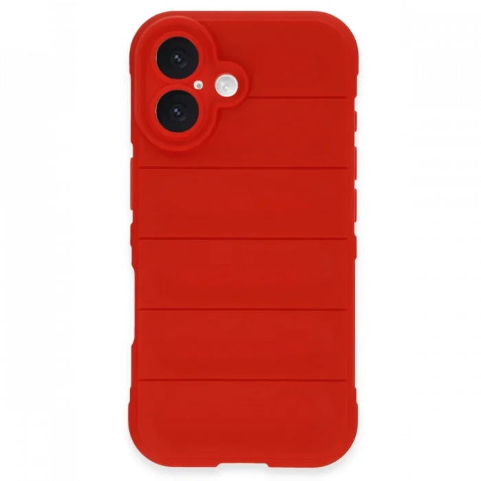 Mey İthalat®   iPhone 16 Plus Kılıf Optimum Silikon - Kırmızı