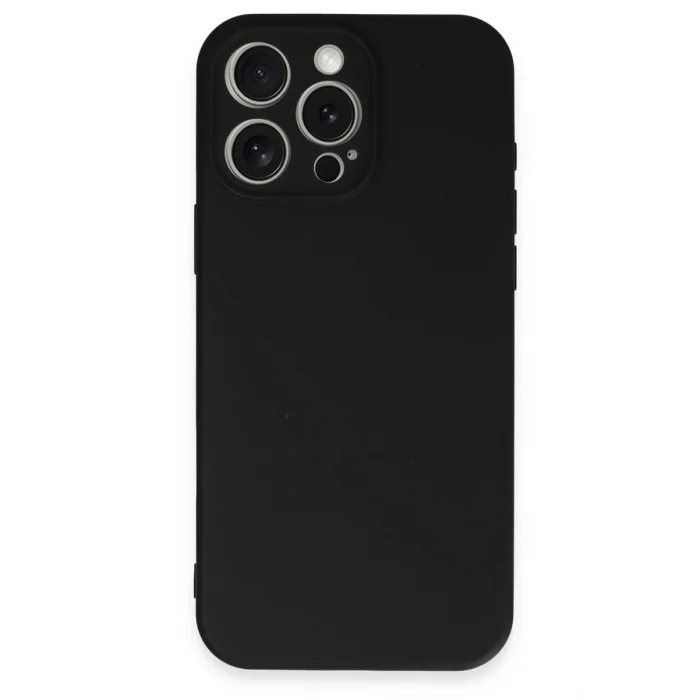 Mey İthalat®   iPhone 16 Pro Kılıf First Silikon - Siyah