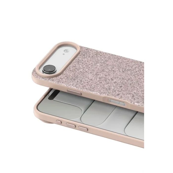 Mey İthalat®   iPhone 17 Air Bright Simli Kapak - Pembe