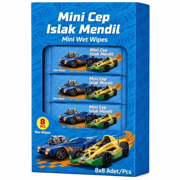 Mey İthalat® Islak Mini Cep Mendili 8li