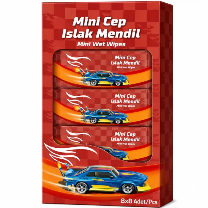 Mey İthalat® Islak Mini Cep Mendili 8li