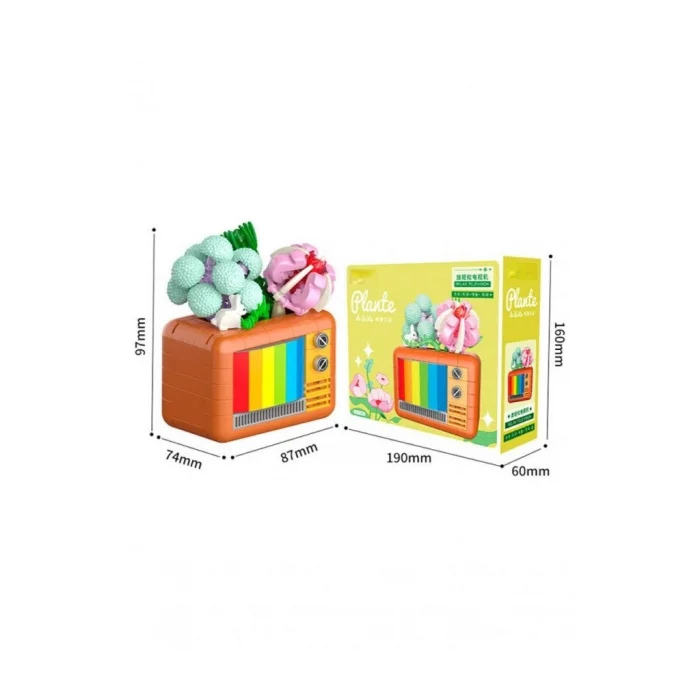 Mey İthalat® JK2716 TELEVİZYON MODEL 207 PARÇA BLOCK OYUNCAK