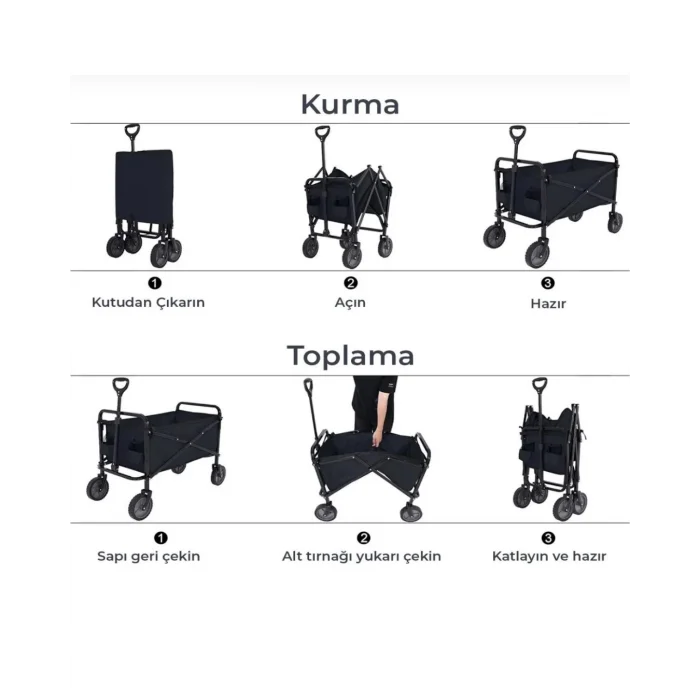 Mey İthalat® KATLANIR KAMP ARABASI